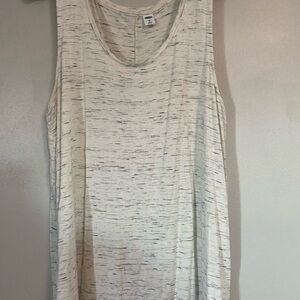 Old Navy White and Gray Tank Top